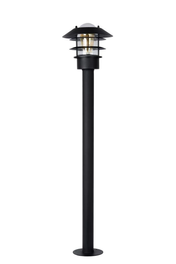 Lucide ZICO - Lanterne / lampadaire exterieur - Ø 21,8 cm - 1xE27 - IP44 - Noir - éteint